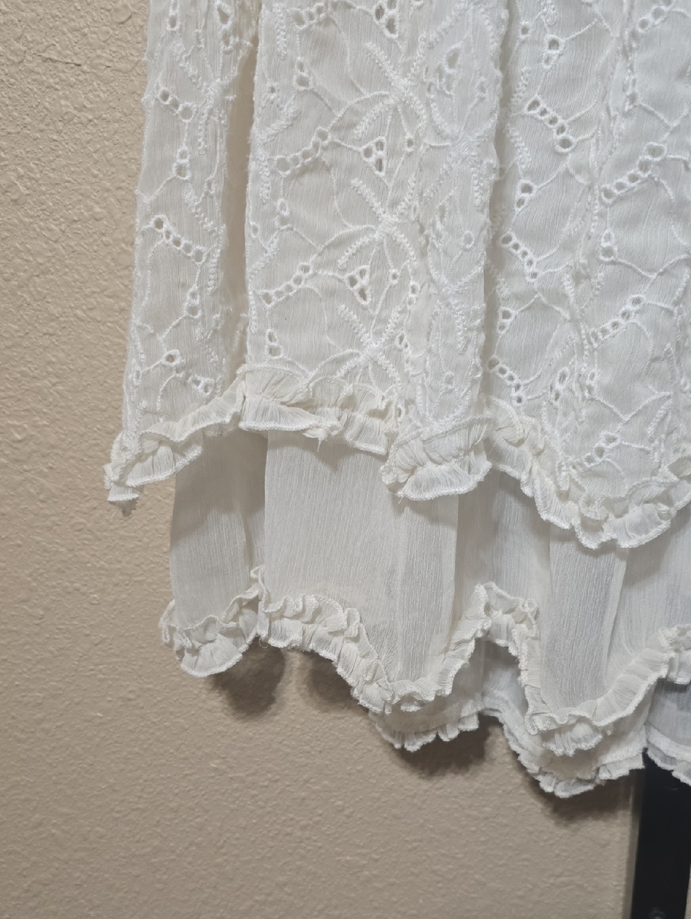 NWT Free People Sanderson Tiered Eyelet And Lace Skirt. Small - Picture 6 of 12